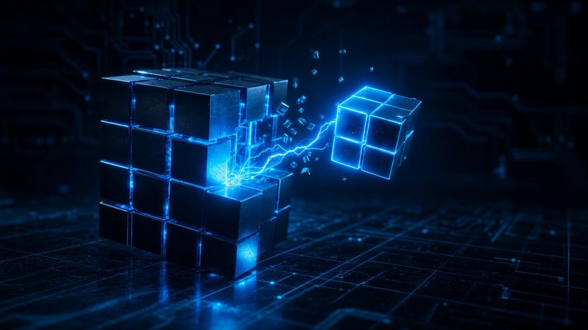 Bloc modulaire se détachant d'une structure assemblée